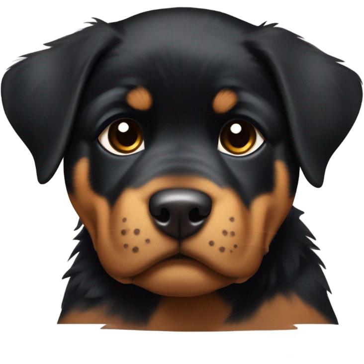 rottweiler puppy  emoji
