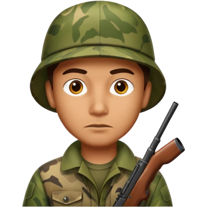 man hunter, alert expression emoji