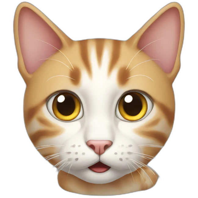 A cat very surprised emoji