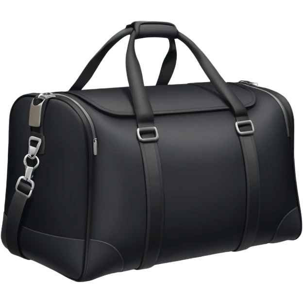 sac de sport noir sans motif emoji