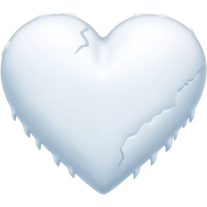 Snow heart emoji