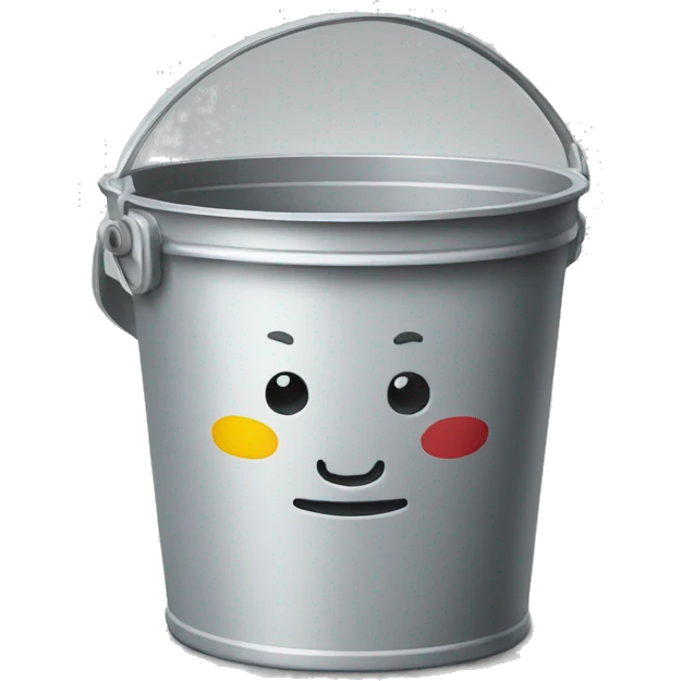 bucket with paint emoji