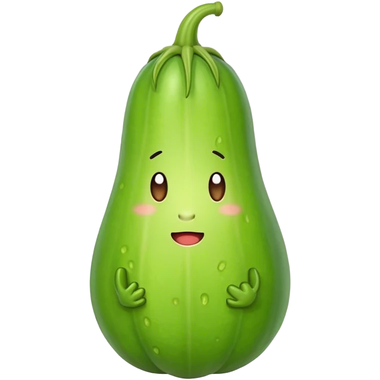 A long bitter gourd emoji