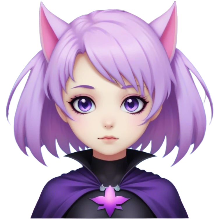 Gorgeous Cute Gothic Edgy Nebula Gradient Beautiful Anime Emo BatLady emoji