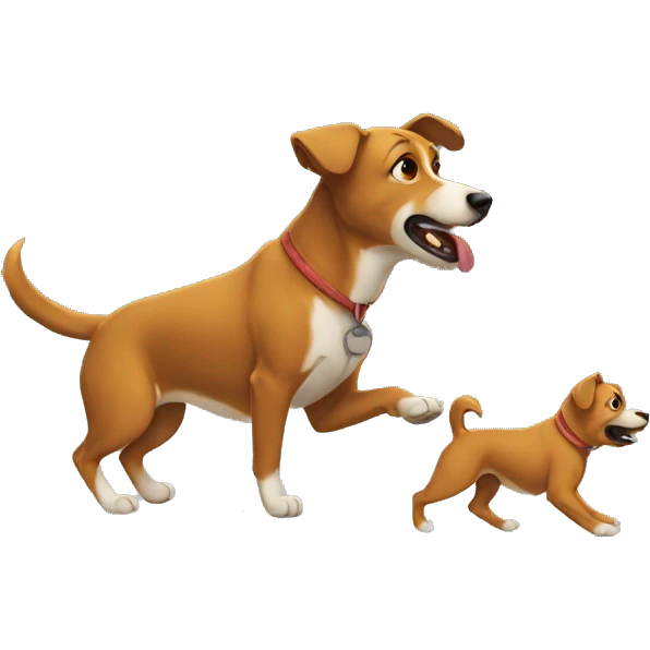 human walking angry dog emoji