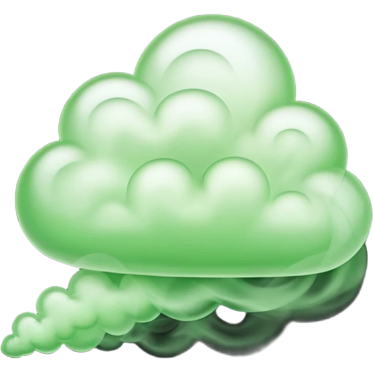 cloud of green smoke emoji