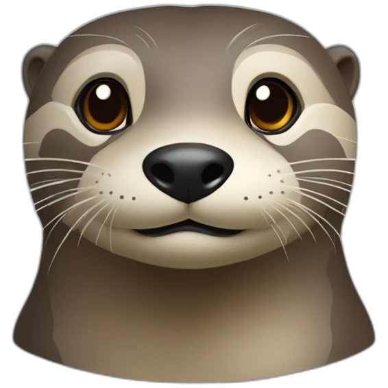 Loutre 1vec la tête de Zemour emoji