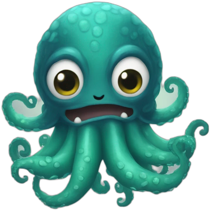 Cute kraken mashup bouda emoji