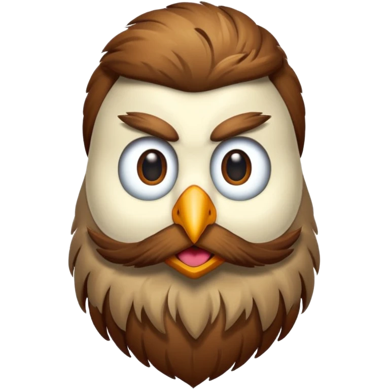 bearded bird emoji