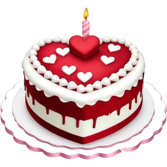  valentine cake emoji