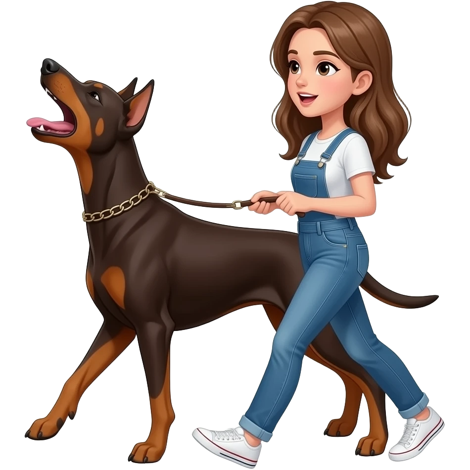 Howling at the moonhttps://www.emojis.com/emoji/white-girl-with-brown-hair-walking-a-brown-dobberman-dog-on-leash-KTMGOgb68VQ emoji