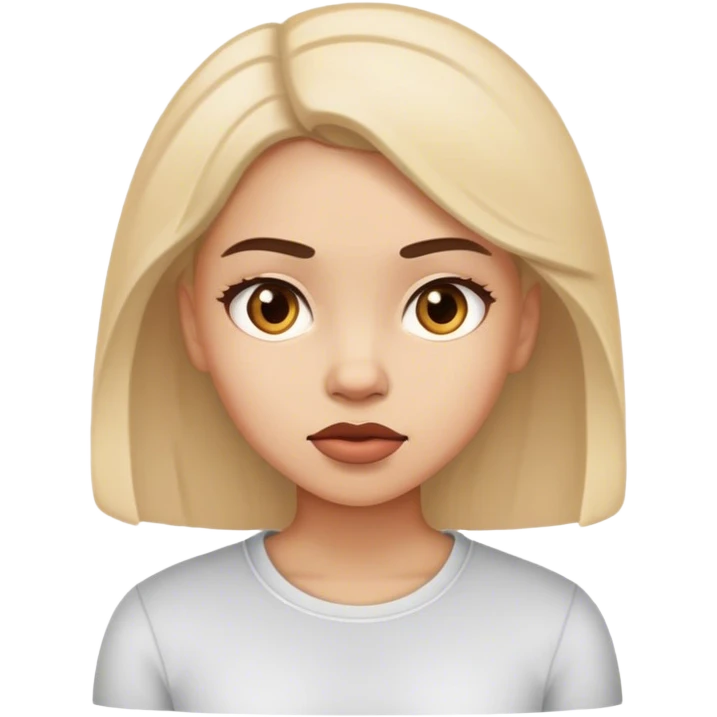 Girl telling new information about herself with attitude  emoji