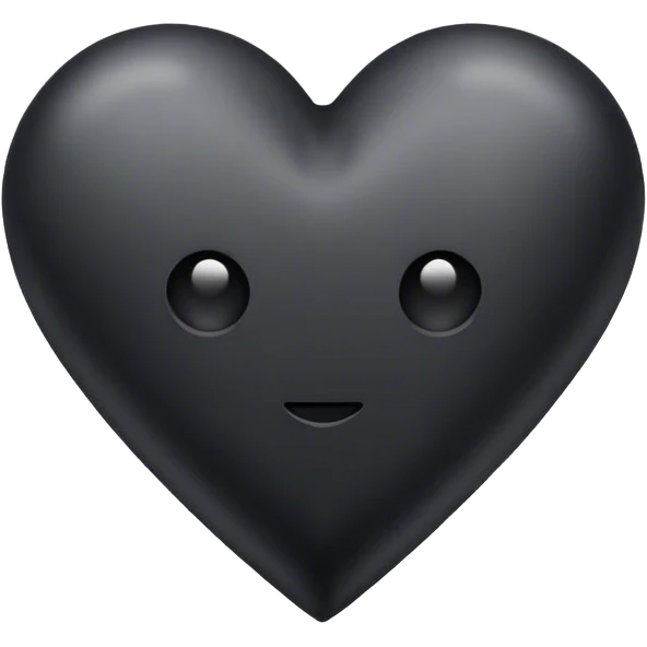 Black heart emoji