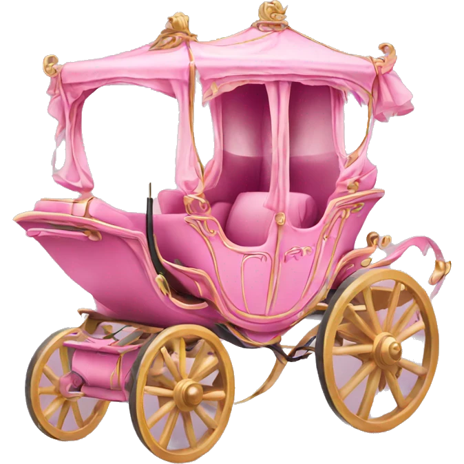Pink horse drawn carriage  emoji