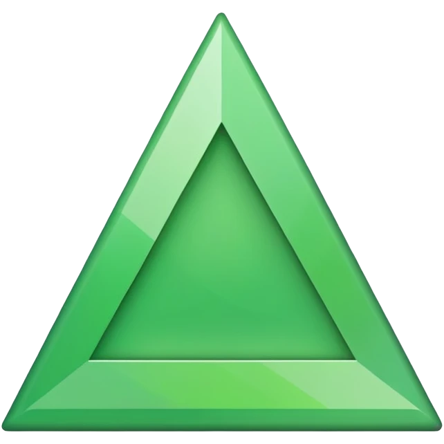 green upwards triangle emoji