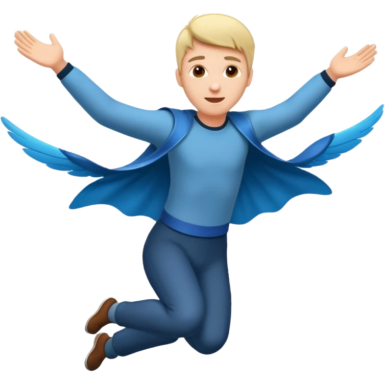 person flying emoji