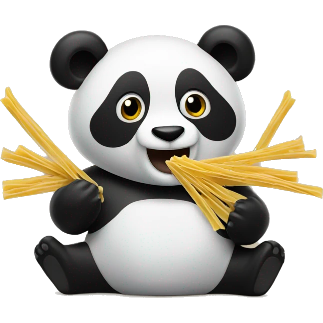 panda pasta rapping emoji