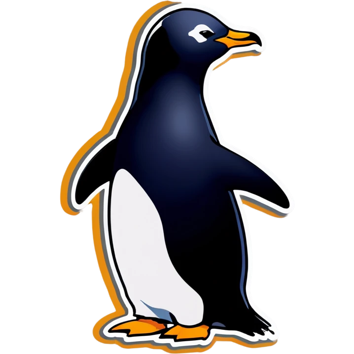 Put her head on a penguin emoji