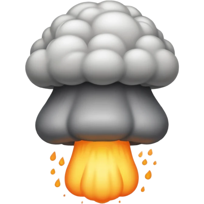 a nuke hitting earth  emoji