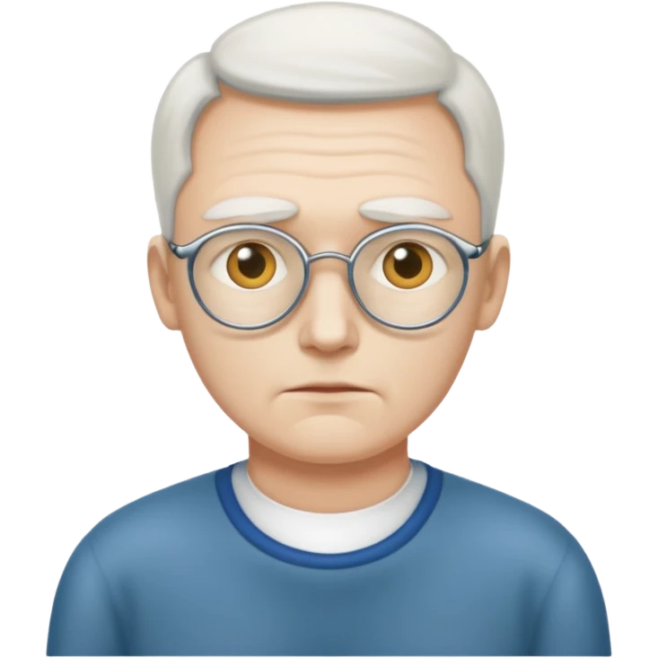 Blind father, ￼waiting for his daughter  emoji
