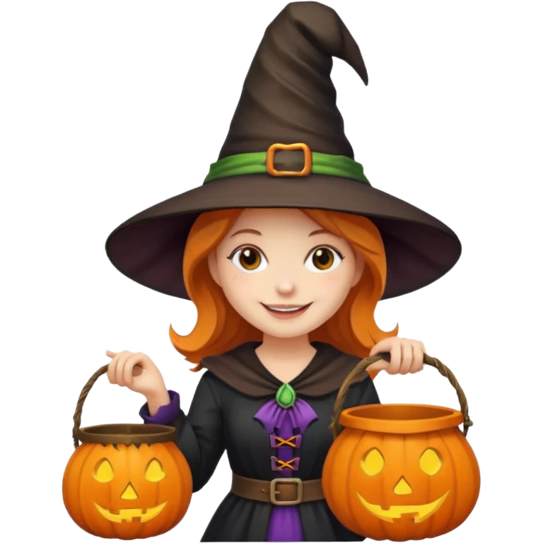 girl with hallowen costumes emoji