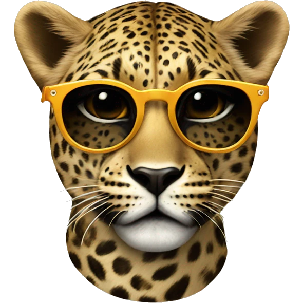 leopard euro sunglasses emoji