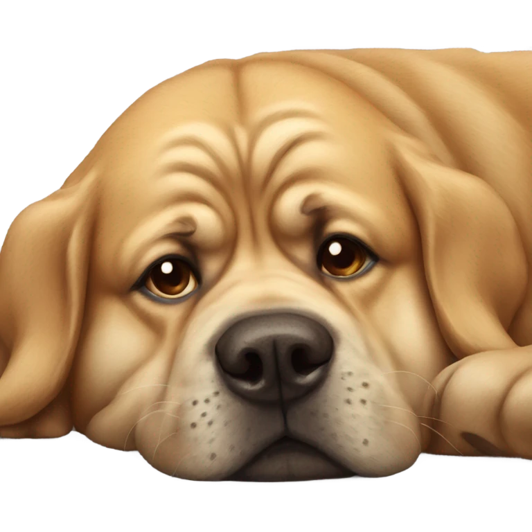 Big dog resting emoji