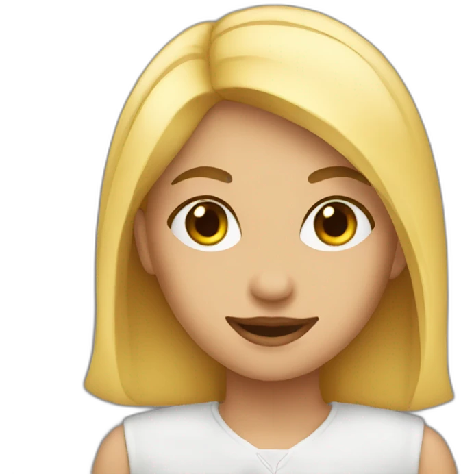 A girl who likes a man emoji