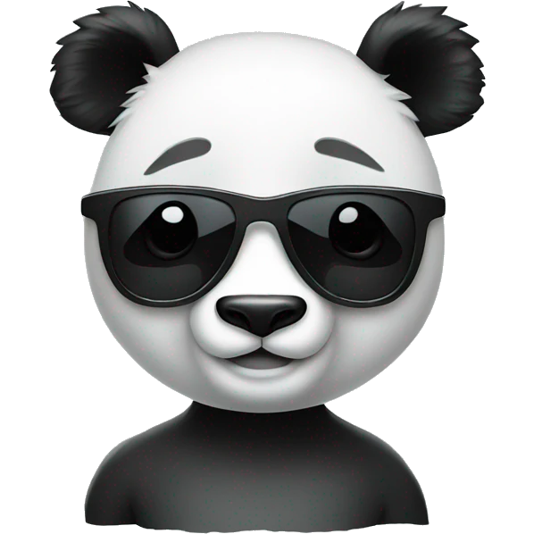 panda with sunglasses emoji
