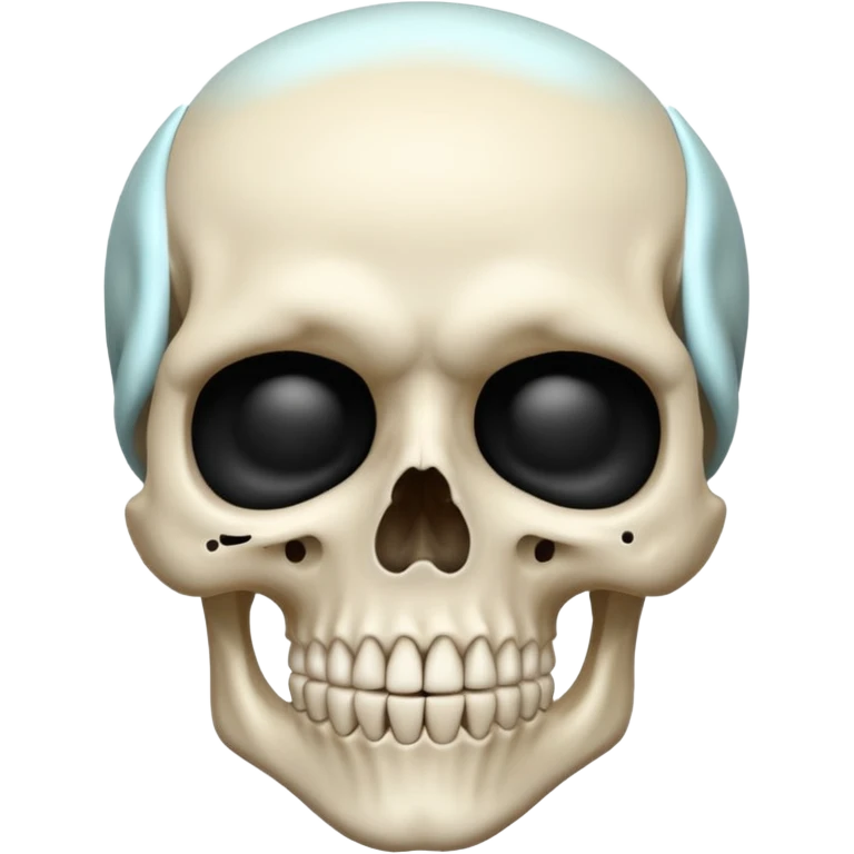 skull shushing gesture emoji