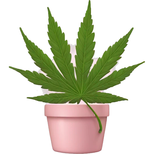 light pink pot leaf emoji