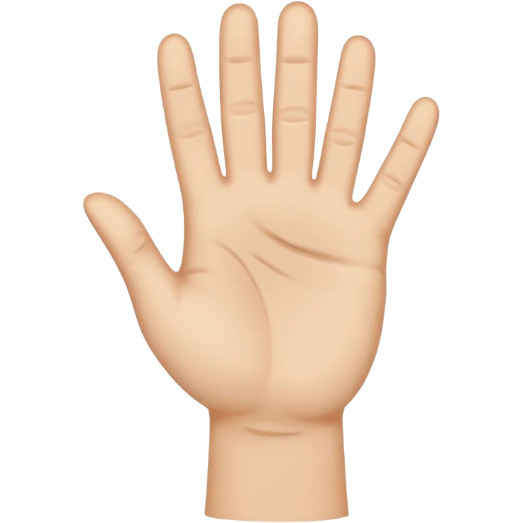 dubs up white hand emoji
