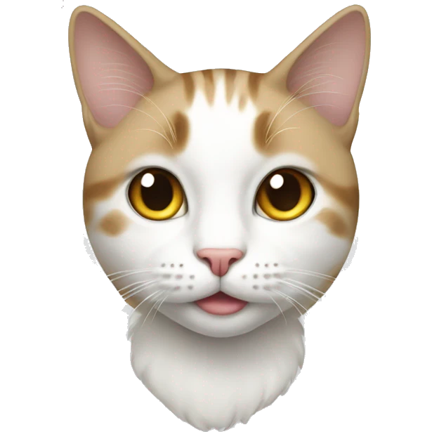 cat white  emoji
