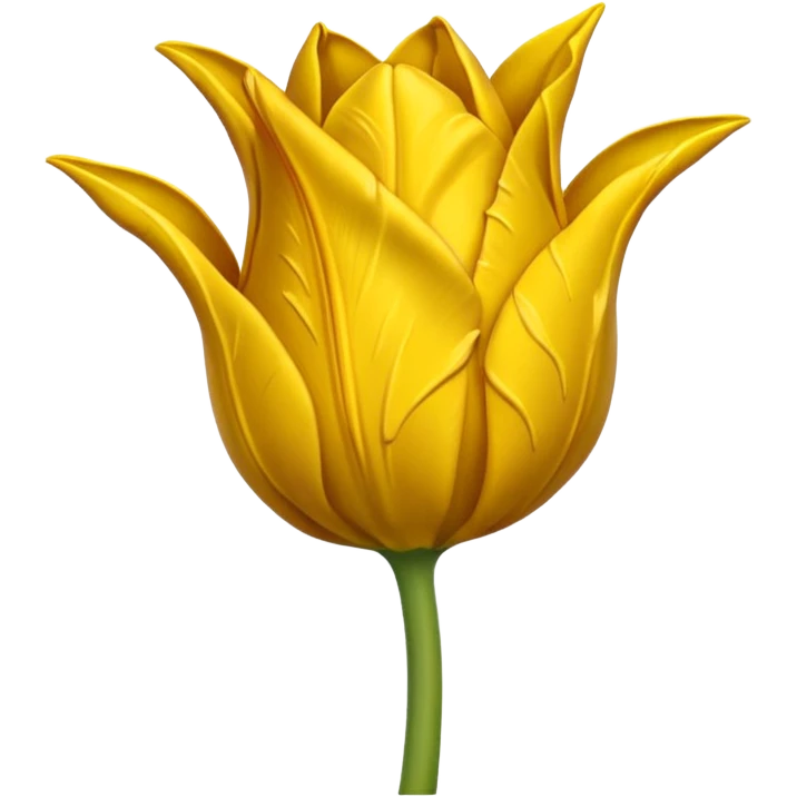 wilted tulip flower yellow emoji
