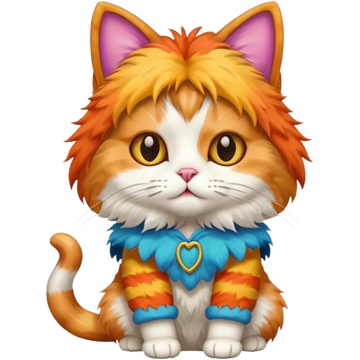  cat with funny costume emoji