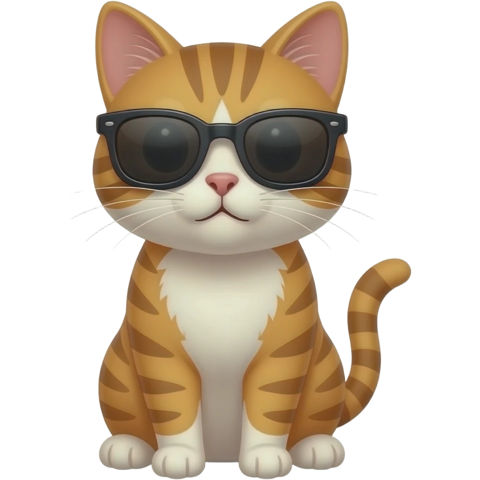 Cat wearing sunglasses emoji