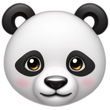 cute panda head emoji
