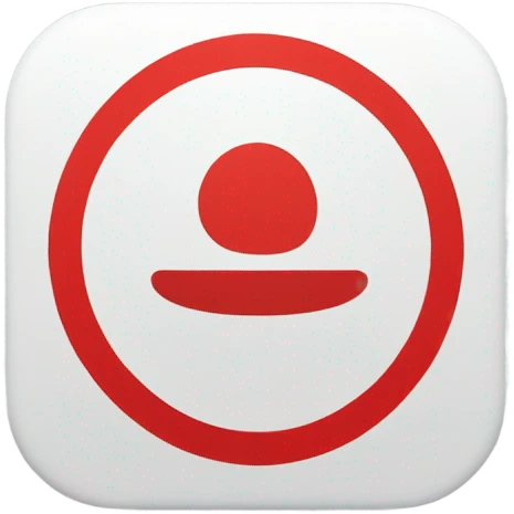 OpenTable Logo. A minimalistic red square emoji with rounded corners, featuring a white abstract circular design resembling a stylized 'O' with a small dot to the left. The design has a clean and modern look, suitable for a restaurant reservation or booking app. emoji