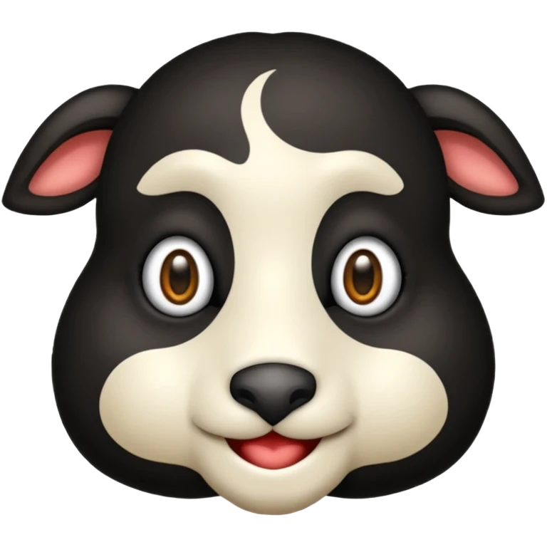 Emojin de una oveja negra emoji