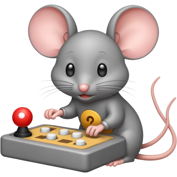 mouse play game emoji