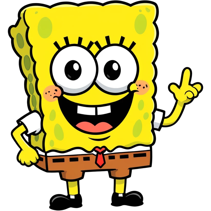 SpongeBob but evil emoji