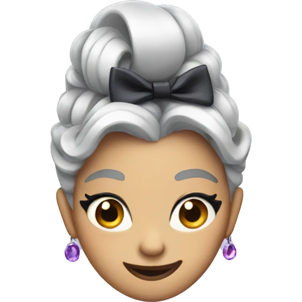 Ursula wearing a bow tie emoji