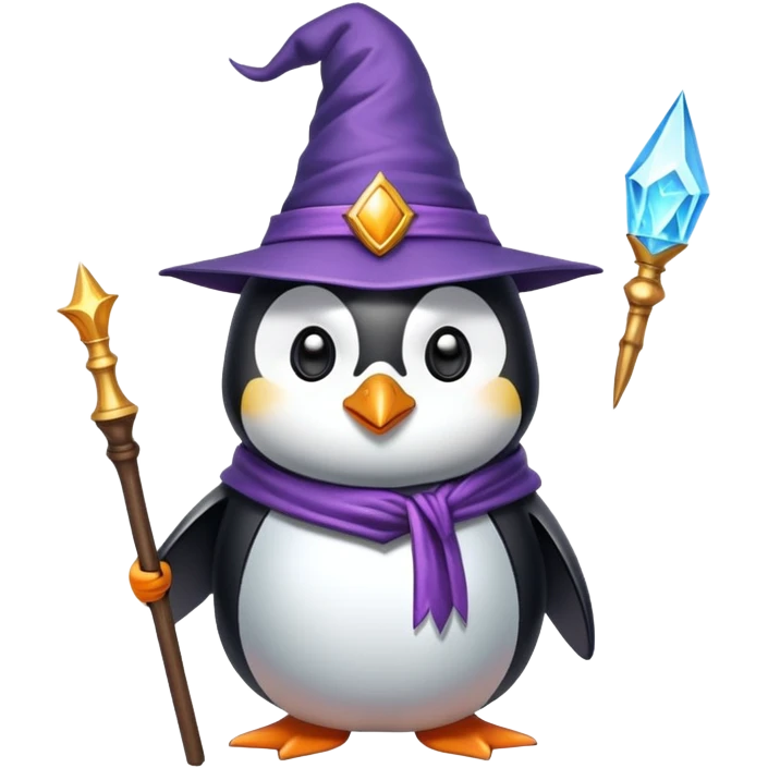 penguin wizard emoji