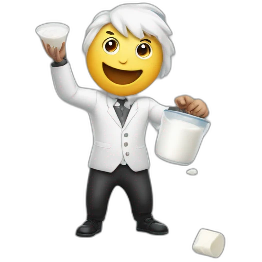 juggle the milk emoji
