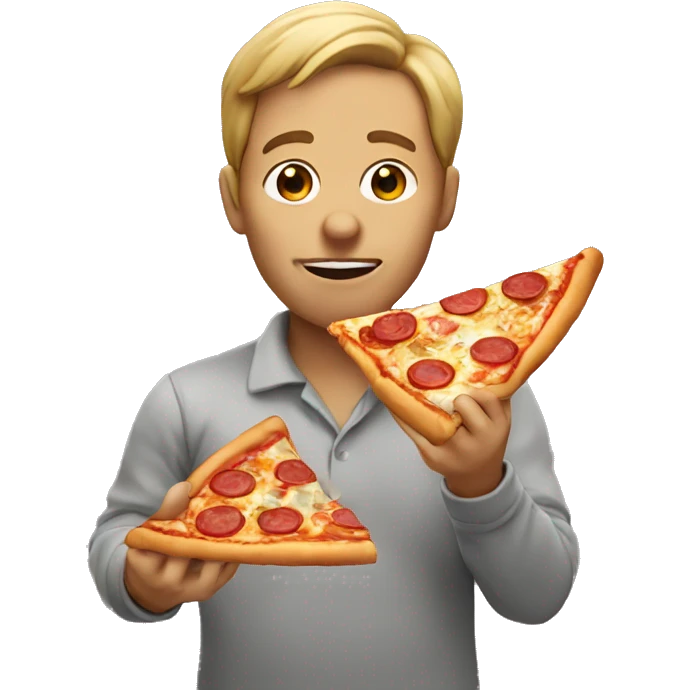Human Eating Pizza  emoji