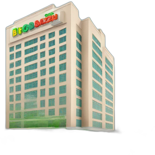 building with bigbazar logo emoji