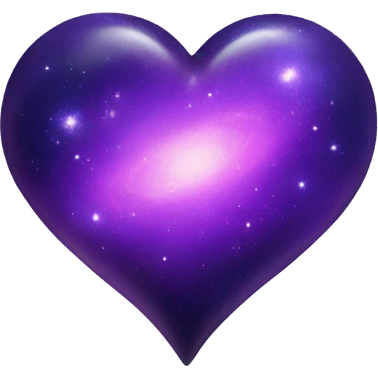purple cosmic galaxy heart emoji