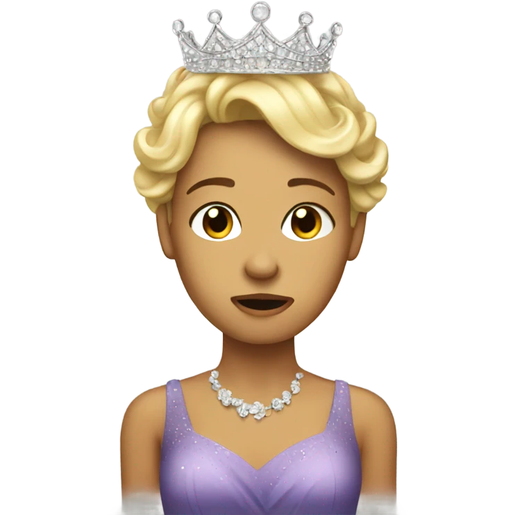 Crying Prom queen emoji
