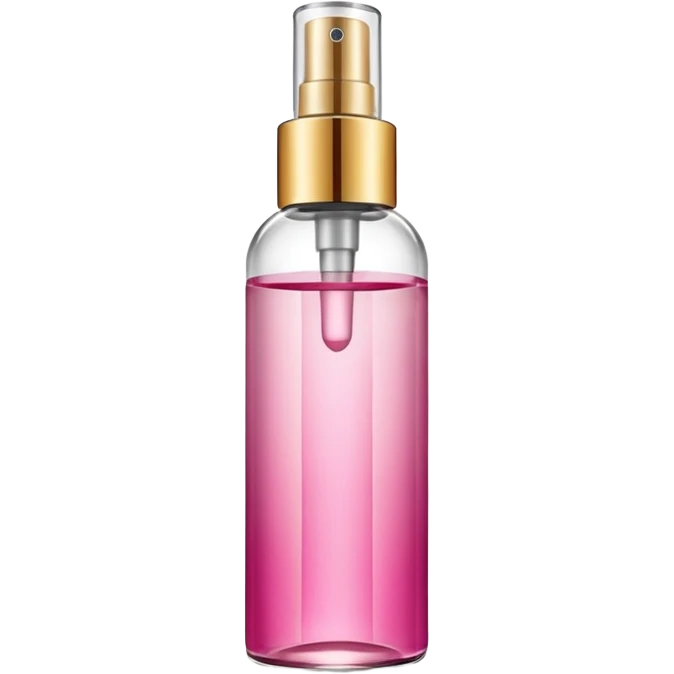 Pink and gold body mist bottle emoji