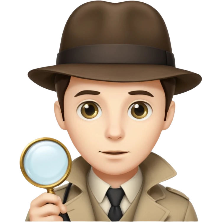 detective, Sherlock Homes, magnifying glass emoji